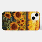 Rustieke esthetische zonnebloem zonsondergang Case-Mate iPhone case (Achterkant (horizontaal))