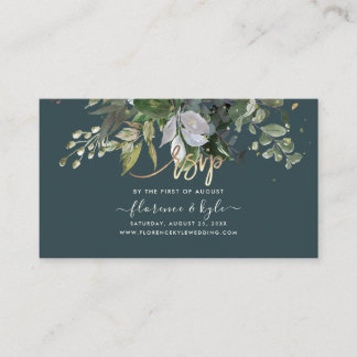 Rustieke Eucalyptus, Blauwe Gom Website RSVP Visitekaartje