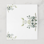 Rustieke Eucalyptus groen blanke gevouwen plaats k (Buitenkant ongevouwen)