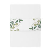 Rustieke Eucalyptus loof bruiloft uitnodiging buik Uitnodigingen Wikkel (Achterkant Voorbeeld)