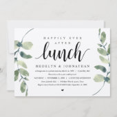 Rustieke Eucalyptus, Trouwlunch Uitnodiging (Voorkant)