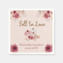 Rustieke Fall In Love Roze Pompoen Baby Shower