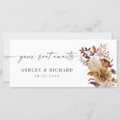 Rustieke Fall Leaves Wedding Head Table Sign (Voorkant)