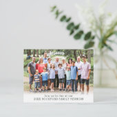 Rustieke Familie Reünie Boombomen Foto Briefkaart (Staand voorkant)