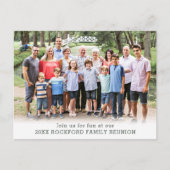 Rustieke Familie Reünie Boombomen Foto Briefkaart (Voorkant)