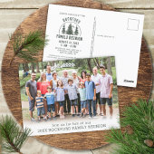 Rustieke Familie Reünie Boombomen Foto Briefkaart