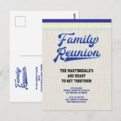  rustieke familie reünie briefkaart (Voorkant / Achterkant)