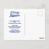  rustieke familie reünie briefkaart (Achterkant)