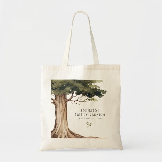 Rustieke familie reünie partij  Tree Tote Bag (Voorkant)