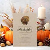 Rustieke familie reünie Thanksgiving Kaart