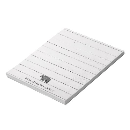 Rustieke familienaam Walking Beer Notitieblok (Gedraaid)