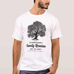 Rustieke familiestamboom Familie Reünie Gepersonal T-shirt