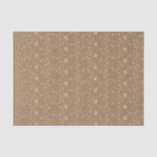 Rustieke Faux Burlap Lace Kerstmis Tissuepapier