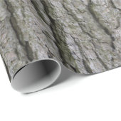 Rustieke Faux Dry Wood Grain Tree Bark Cadeaupapier (Rol Hoek)