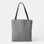 Rustieke Faux Dry Wood Grain Tree Bark Draagtas (Achterkant)