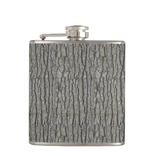 Rustieke Faux Dry Wood Grain Tree Bark Heupfles