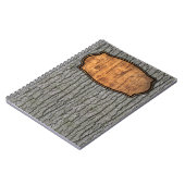 Rustieke Faux Dry Wood Grain Tree Bark Notitieboek (Linkerzijde)