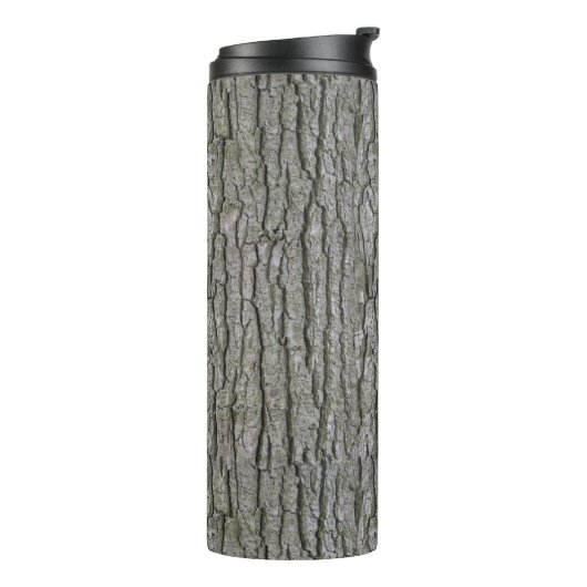 Rustieke Faux Dry Wood Grain Tree Bark Thermosbeker (Gedraaid links)