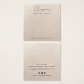 Rustieke Faux Kraft Papier Ring Display Kaart (Voorkant /achterkant)