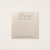 Rustieke Faux Kraft Papier Ring Display Kaart (Voorkant)