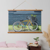 Rustieke fietsmuur hangend wandkleed (Slaapkamer)
