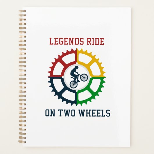 rustieke fietsspiraal planner (Voorkant)