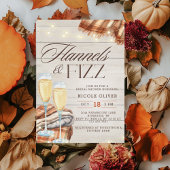 Rustieke Flannels & Fizz Herfst Vrijgezellenfeest Kaart