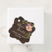 Rustieke Floral Bruids Showe Dank u Bedankjes Labels (In situ)