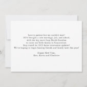 Rustieke Floral en Botanical Foliage Elopement Aankondiging (Achterkant)