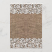 Rustieke Floral Mason Jar trouwinformatie gast Informatiekaartje (Achterkant)