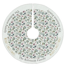 Rustieke Floral Patroon Botanic Elegant Kerstmis Kerstboom Rok