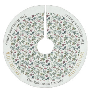 Rustieke Floral Patroon Botanic Elegant Kerstmis Kerstboom Rok