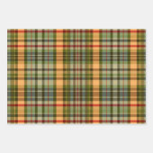 Rustieke Folk Plaid Gift Labels Inpakpapier Vel (Voorkant 3)
