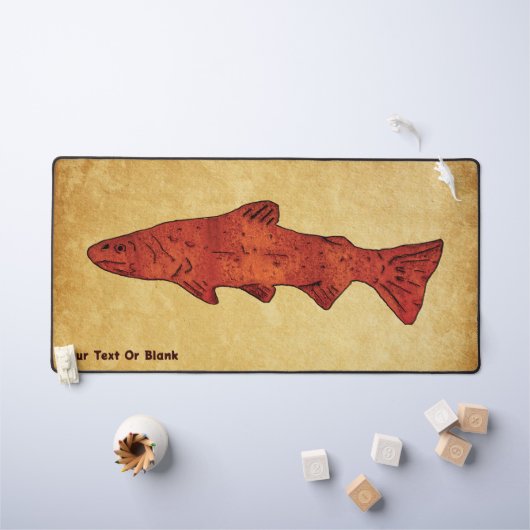 Rustieke forel bureaumat (Kindertafel)