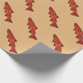 Rustieke forel cadeaupapier (Hoek)