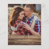 Rustieke foto boerderij verlichting bruiloft uitno (Achterkant)