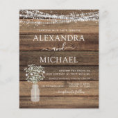 Rustieke foto boerderij verlichting bruiloft uitno (Voorkant)