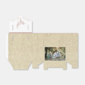 Rustieke foto bruiloft dank u bedankdoosjes (Uitgevouwen)