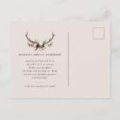 Rustieke foto geboorte aankondiging (Achterkant)