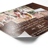 Rustieke FOTO Wijziging van plannen Nieuwe datum u Foto Afdruk (Hoek)