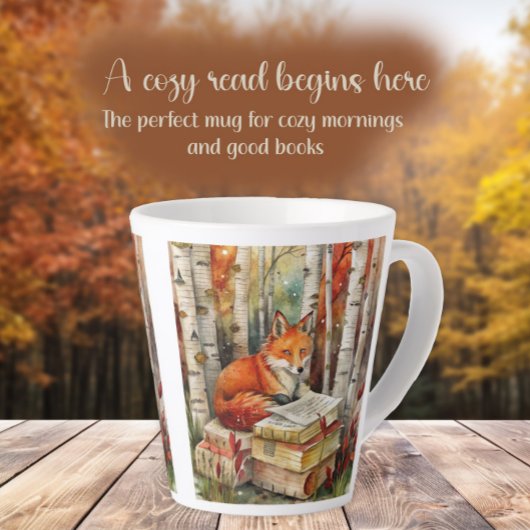 Rustieke Fox Books Woodland Herfst Herfst Latte Mok