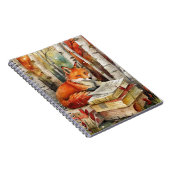 Rustieke Fox Books Woodland Herfst Herfst Notitieboek (Rechterzijde)