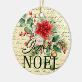  rustieke franse joyeux noel keramisch ornament (Links)