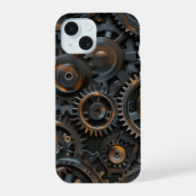 Rustieke Gearworks telefoonhoes