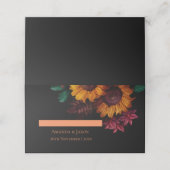 Rustieke gebrande Sinaasappel Bloemen Herfst Bruil (Buitenkant ongevouwen)