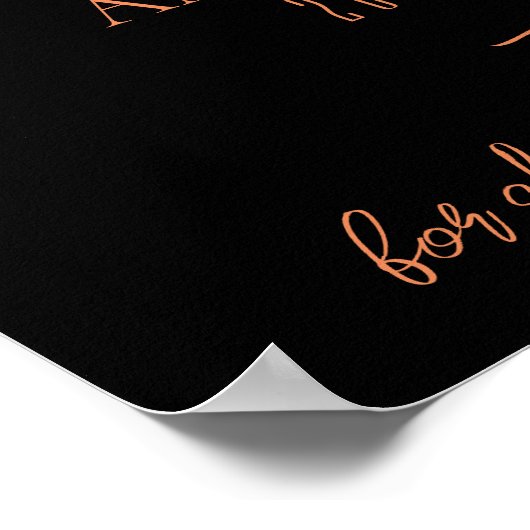 Rustieke gebrande Sinaasappel bloemenbruiloft welk Poster (Hoek)