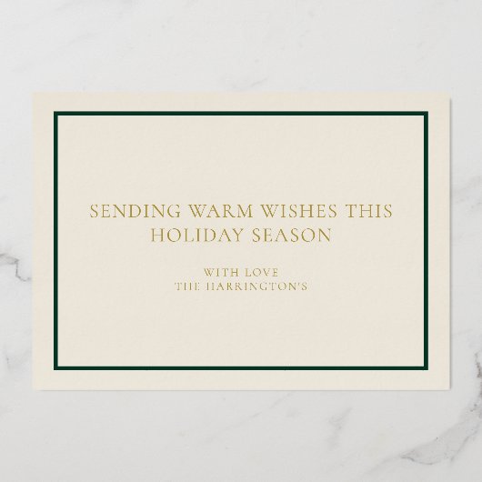 Rustieke Gedroogde Sinaasappel Pijnboom Seizoensgr Folie Feestdagenkaart (Achterkant)