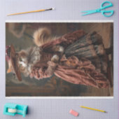  rustieke geklede kat decoupage tissuepapier (Craft)