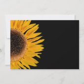 Rustieke Gele Zwarte Zonnebloem Save The Date (Achterkant)