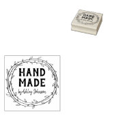 Rustieke gepersonaliseerde hand gemaakt door 	rubberstempel (Gestempeld)